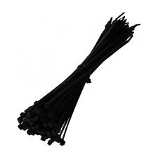 Star Pack of 20 Black Cable Ties, 200mm x 4.8mm