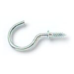 Star Pack of 8 Chrome-Plated Cup Hooks, 38mm