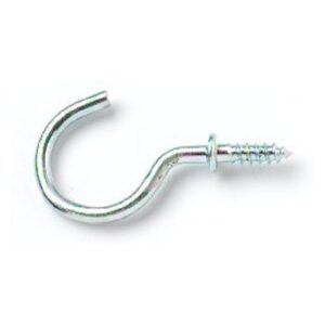 Star Pack of 8 Chrome-Plated Cup Hooks, 38mm