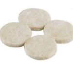 STAR PACK Set of 4 Self-Adhesive Pads, 38mm Diameter, 4mm Thick Felt