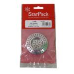 Star Pack Small Chrome-Plated Plastic Sink Strainer
