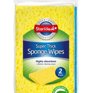 STARWASH EXTRA THICK LARGE CELLULOSE SPONGE PACK OF 2