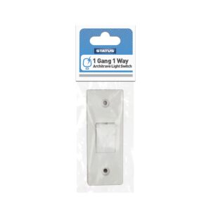 STATUS 10A Single Gang Single Way Architrave Light Switch