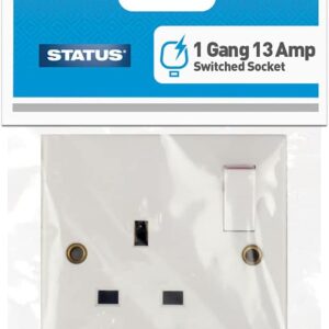 STATUS 13A SINGLE / 1-GANG SWITCHED WALL OUTLET