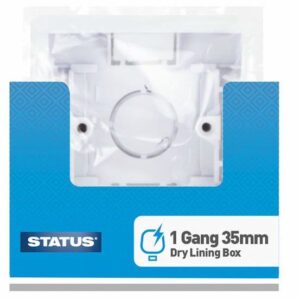 STATUS SINGLE 1-GANG DRY LINING WALL MOUNTING BOX