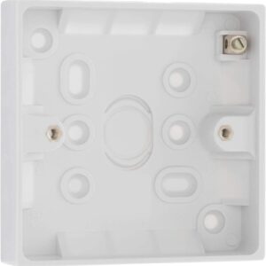 STATUS SINGLE / 1 GANG SURFACE MOUNT BACK BOX 16MM