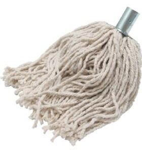 **Steel Clip**: This indicates that the mop head is equipped with a steel clip, which is likely used to secure the mop strands effectively. This feature enhances durability and...