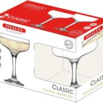STEELEX 20CL Cocktail Saucer/Martini Glasses, Set of 2