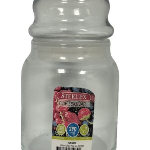 STEELEX 290ML Glass Storage Jar with Pop Sealer