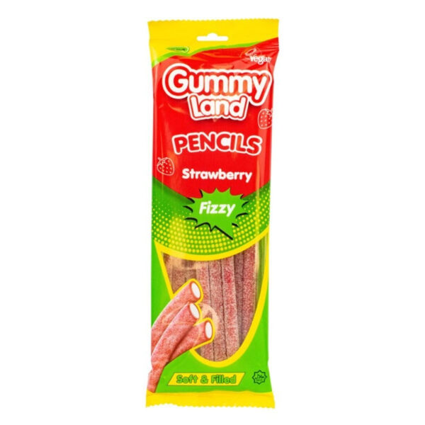 Strawberry Fizzy Pencils 150g