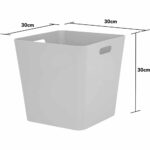 Studio Cube Basket 15.01 in Grey by WHAM