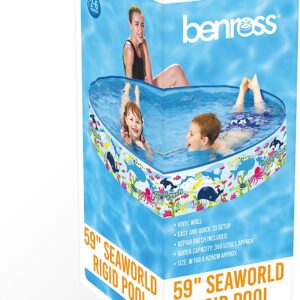 SUNCLUB 59-INCH SWIMMING POOL WITH RIGID SIDES AND SEAWORLD DESIGN