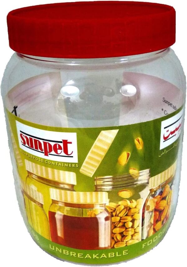 SUNPET 1500ML Round PET Plastic Food Storage Jar