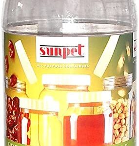 SUNPET 2000ML Round PET Plastic Food Storage Jar