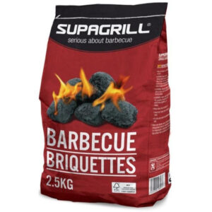 Supagrill BBQ Briquettes are a type of charcoal product typically used for grilling and barbecuing. A 2.5kg bag is a convenient size for small to medium-sized barbecue sessions....