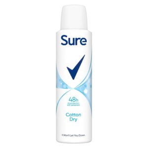 Sure Cotton Dry Antiperspirant Deodorant Spray 150ml