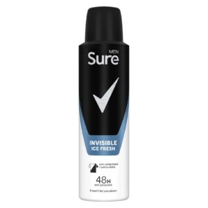 Sure Men's Invisible Ice Anti-Perspirant Deodorant, 150ml