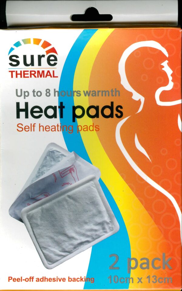 SURE THERMAL SELF-WARMING HEAT PADS, PACK OF 2