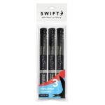 SWIFT Black Permanent Markers, Pack of 3
