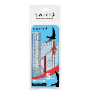 SWIFT GEOMETRY MATH COMPASS SET, PACK OF 5