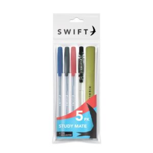 SWIFT STUDY MATE SET OF 5 (INCLUDES 4 PENS & 1 HIGHLIGHTER)