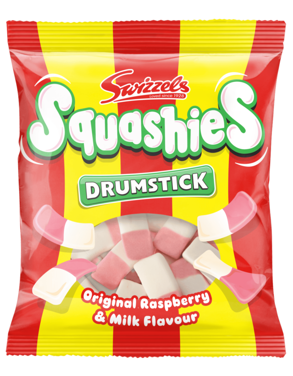 Swizzels Drumstick Squashies Raspberry & Milk Flavor 120g