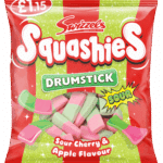 Swizzels Drumstick Squashies Sour Cherry & Apple Flavor 120g Priced at £1.15