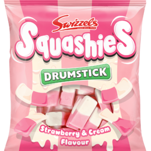 Swizzels Drumstick Squashies Strawberry and Cream Flavored 120g