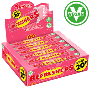 Swizzels Strawberry Flavor Refreshers Chew Bar 18g 20p Price Marked Pack