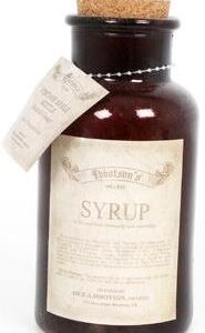 Syrup Glass Bottle with Cork Stopper