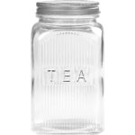 TALA 1.25L Clear Glass Storage Jar with Screw-On Lid for Tea