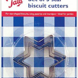 TALA SET OF 3 PLAIN STAR SHAPED CUTTERS