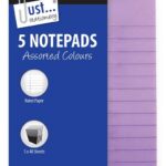 Tallon A7 Neon Notebooks, Pack of 5 - 126mm x 76mm