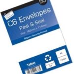 Tallon C6 White Envelopes - Pack of 50 - Peel and Seal