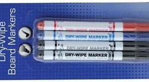 Tallon Dry Erase Markers - Set of 4 - Assorted Colors or Black