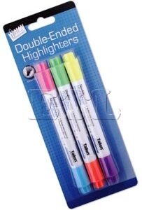 Tallon Dual-Tip Highlighters - Pack of 3