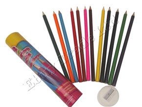 Tallon Full-Size Colored Pencils with Sharpener - Pack of 12