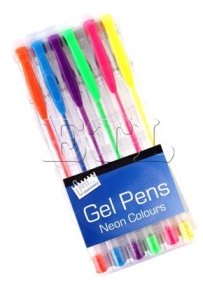 Tallon Neon Gel Ink Pens - 6 Pack - Color P2678