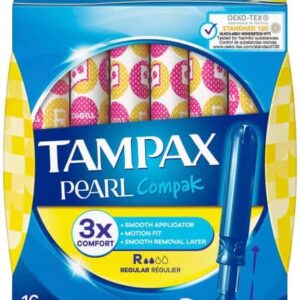 Tampax Compak Pearl Regular, Pack of 16