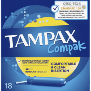 Tampax Compak Regular, Pack of 18