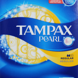 Tampax Pearl Regular Tampons, Pack of 18