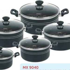 The 10-piece non-stick casserole set you're referring to likely includes a range of pots with varying sizes, from 18cm to 26cm in diameter. These types of sets typically come...