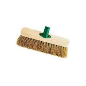 The "12" Soft Coco Garden Wooden Broom Brush Head SK28390" is likely a product designed for outdoor cleaning tasks. It features a 12-inch width and is made with soft coco...