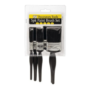 The 151 Decorators Tools Paint Brush Set 5 Pack is a collection of paint brushes designed for various painting tasks. This set typically includes five different brushes that...