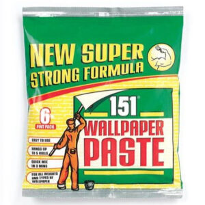 The "151 Wallpaper Paste 6 Pint Pack" likely refers to a packaged product designed for use in hanging wallpaper. This type of paste is typically a ready-mixed or powdered...