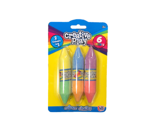 The "2 in 1 Coloured Chalks Pack of 3" with the product code 1376577 is likely a set of chalks that come in a package containing three pieces. The "2 in 1" description suggests...