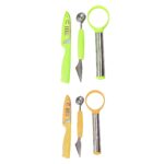 The "3 Pack Kitchen Utensils Tool Knife Set" is a collection of kitchen tools designed for food preparation. This set typically includes three essential knives, which might vary...