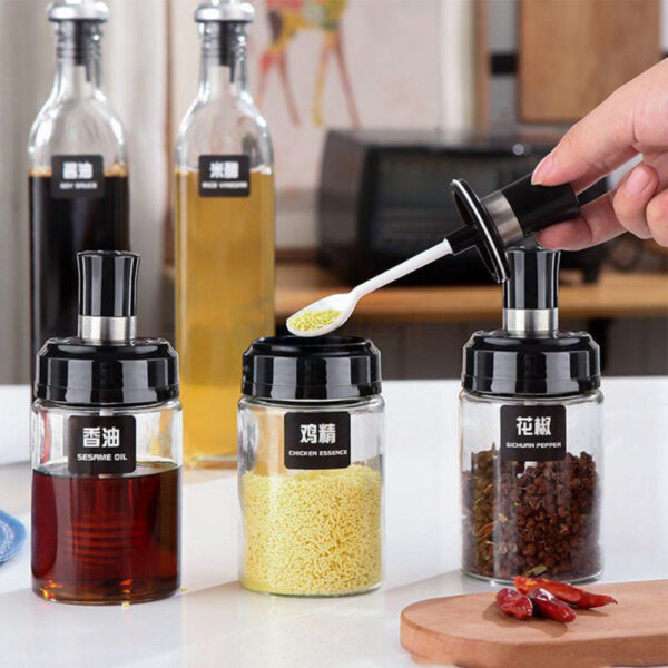 The "3 Piece Set Oil Bottle and Seasoning Jars" is a kitchen accessory typically made of glass, designed for home use. This set generally includes one oil bottle and two...