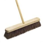 The 30" Hard Bassine Garden Wooden Broom Brush SK28384 B30H is a large broom designed for outdoor use, typically in gardens or on patios. It features a wide 30-inch head made...