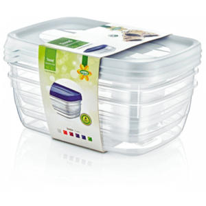 The 3Pc Trend Rectangular Food Storage Container Saver set includes three containers, each with a capacity of 1.2 liters. These containers are designed for storing food...